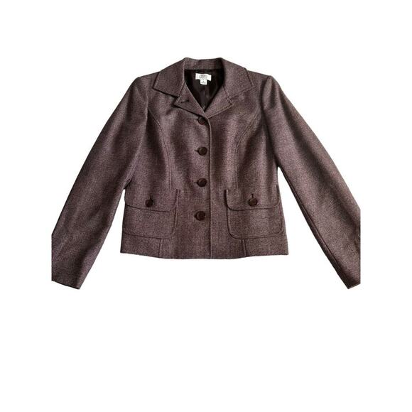 Ann Taylor Women’s Size 6 Suit Jacket Blazer Vintage Wool Blend Five Buttons - Picture 8 of 15